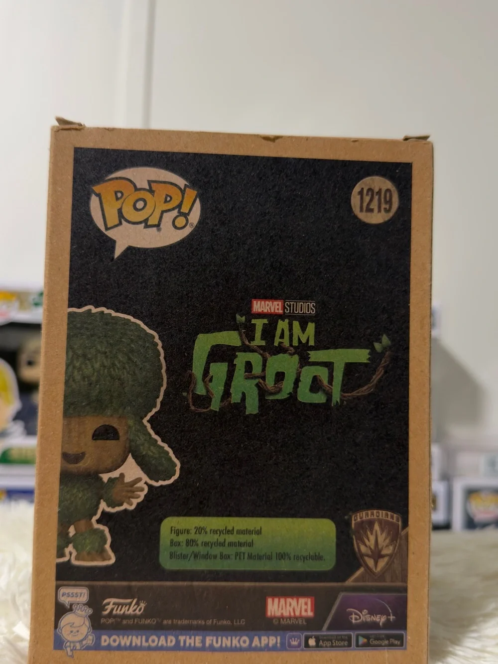 Funko I Am Groot Poodle Pop! Figure - Brown and Green